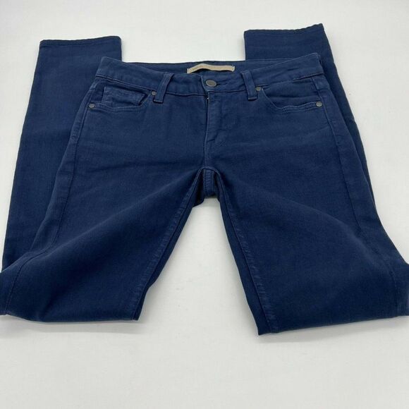 VINCE Moroccan Blue Coated LOLA STOVEPIPE Skinny Stretch Jeans 24x30 - Picture 1 of 4
